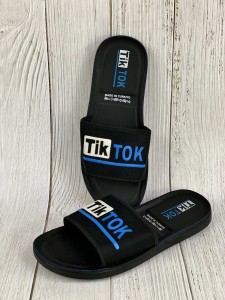 Men's blue tik tok slippers