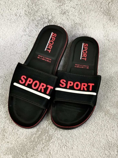 Pink sport men's slippers