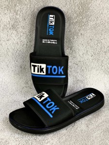 Men's blue tik tok slippers