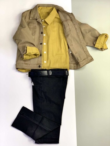 Honey boy jeans set with T-shirt and belt
