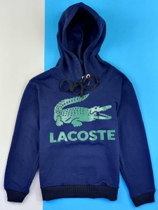 Lacoste Blue Sweatshirt With Hooded Lacoste