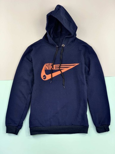 Nike blue sweatshirt with hoodie