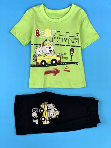 Boys green set with T-shirt
