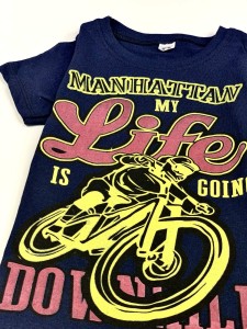 Boys navy blue set with life . shirt