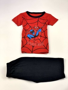 BOYS RED SET WITH SPIDER MAN T-shirt