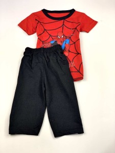 BOYS RED SET WITH SPIDER MAN T-shirt