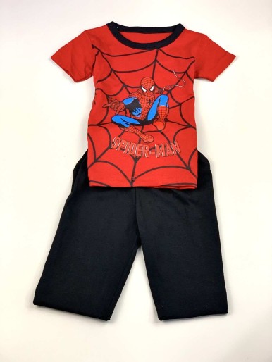 BOYS RED SET WITH SPIDER MAN T-shirt