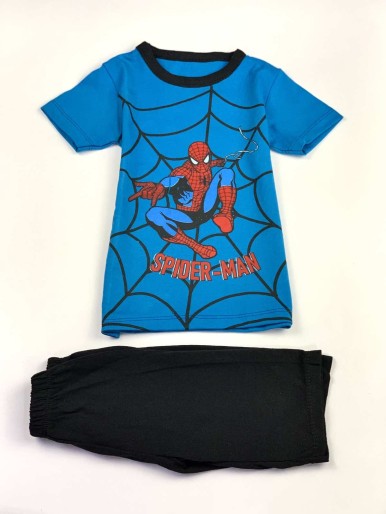 Boys' blue set with T-shirt SPIDER MAN
