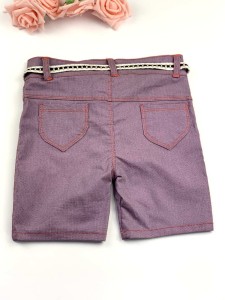 Girls purple jeans shorts with stars