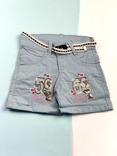 Girls Gray Jeans Shorts 56