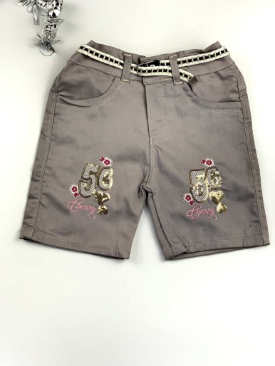 Girls Gray Jeans Shorts 56