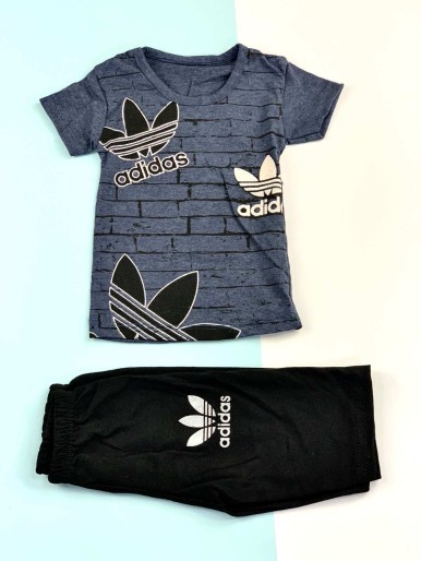 ADIDAS Boys' Jeans Set With T-Shirt