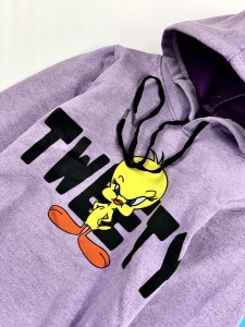 هودي بناتي  بنفسجي TWEETY