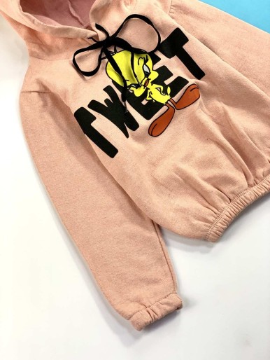 TWEETY GIRL'S HELLO HOODIE