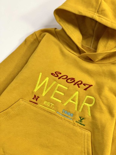 Boys' Yellow Hoodie SPORT WEAR