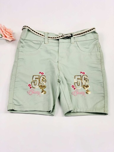 Girls shorts jeans pistachio 56