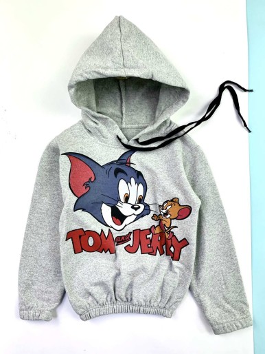 Gray TOM AND JERRY Boys' Hoodie