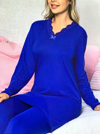 Blue long sleeve pajama