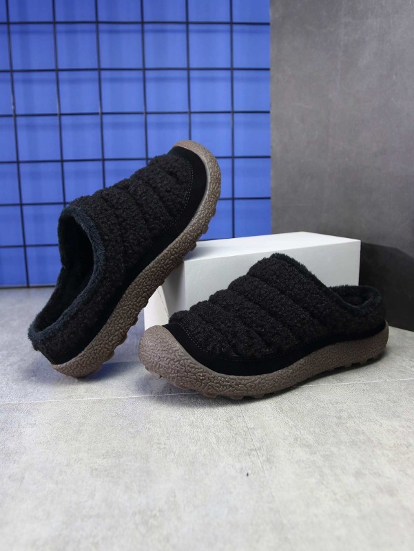 Boys Fluffy Slip-on Mule Sneakers