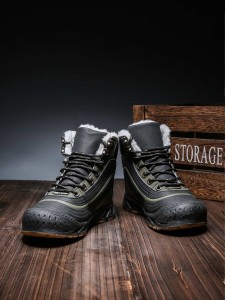 Boys Two Tone Lace-up Snow Boots