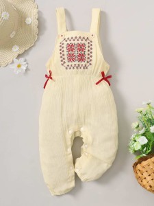 Baby Embroidery Detail Jumpsuit Without Blouse