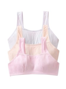 Girls 3pcs Solid Bralette