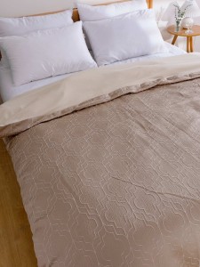 Geometric Jacquard Duvet Cover Without Filler