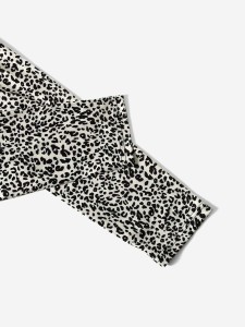 Girls Leopard Print Wide Waistband Leggings