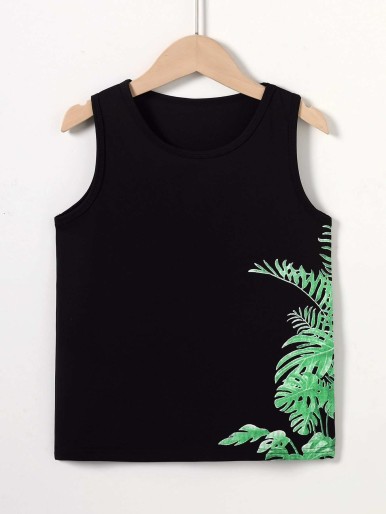 Boys Tropical Print Tank Top