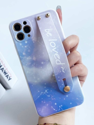 Galaxy Phone Case With Wristband
