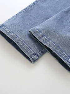 Girls Flap Detail Washed Cargo Jeans