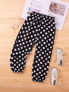 Girls Polka Dot Sweatpants