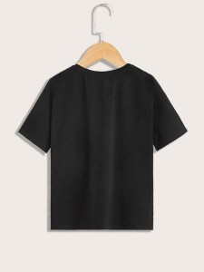 SHEIN Girls Slogan Graphic Tee