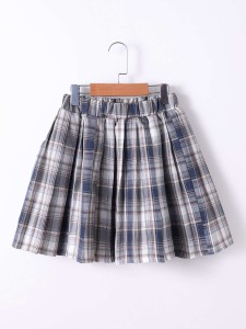 Girls Tartan Pleated Skirt