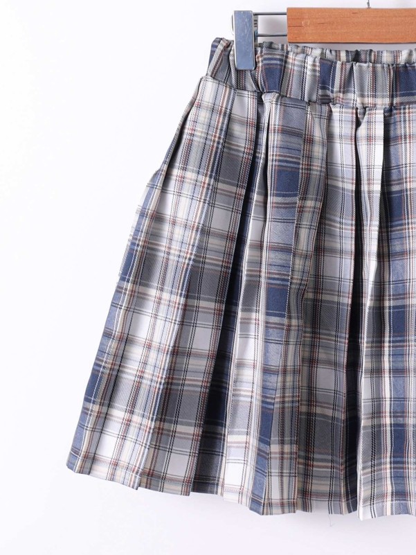 Girls Tartan Pleated Skirt