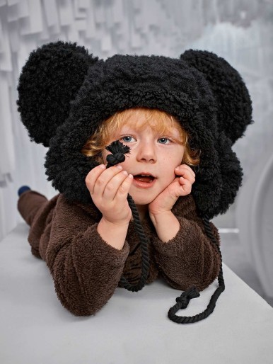 Toddler Boys Pom Pom Hat