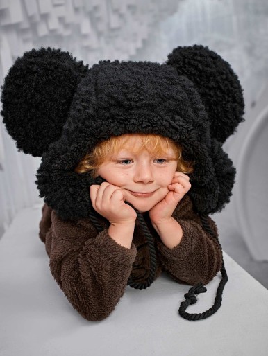 Toddler Boys Pom Pom Hat