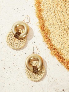 Round Drop Earrings