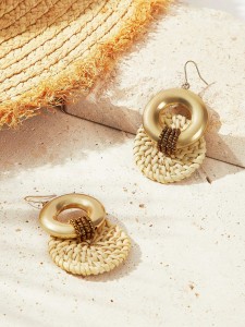 Round Drop Earrings