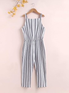 Polka Dot Casual Jumpsuit for Girls