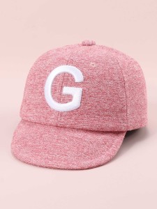 Letter embroidered baseball cap for toddler girls