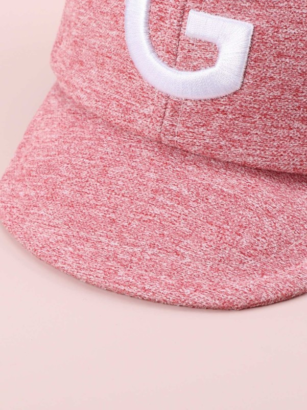 Letter embroidered baseball cap for toddler girls