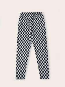 Girls Gingham High Waist Leggings