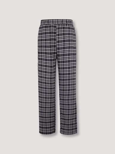 Girls Tartan Print Straight Leg Pants