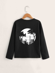 Boys Building & Tree Print Tee