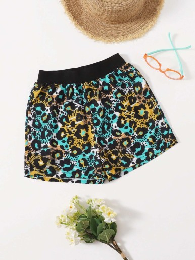 Girls Allover Print Shorts