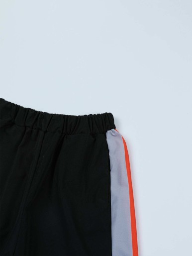 Girls Contrast Panel Joggers