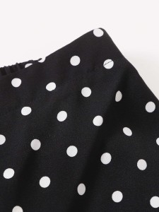 Girls Polka Dot Ruffle Hem Shorts