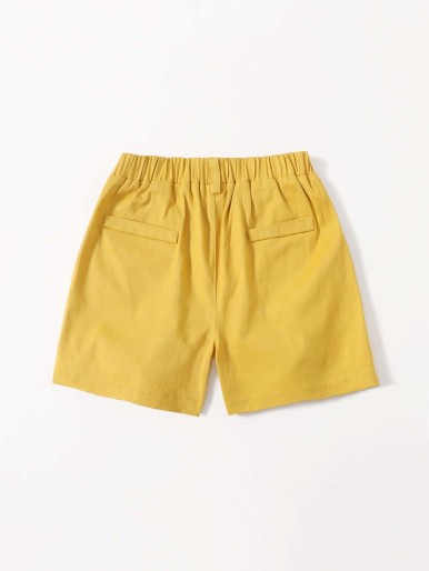 Girls Scallop Wide Leg Shorts