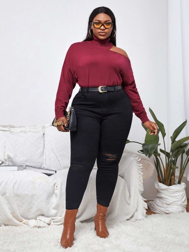 Shein plus size clearance sweaters